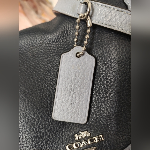 Coach C5672 Pennie backpack 22 in Pebble Leather Midnight Multi - Picture 8 of 14